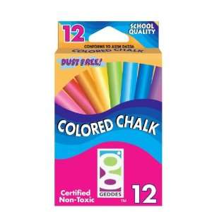  Raymond Geddes Colored Chalk, 12 piece, 12 Boxes (04606 