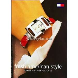  2005 Vintage Ad Tommy Hilfiger   Watch 