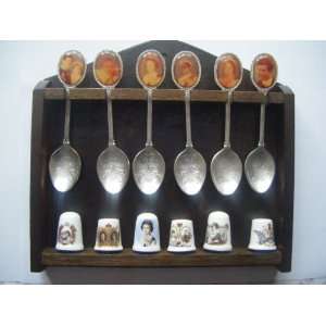  British Royal Family Spoon and Thimble Set Everything 