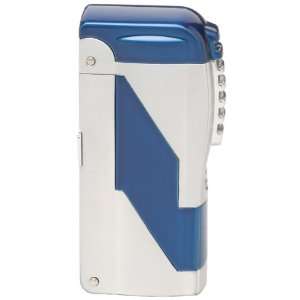  Blue Twin Torch Lighter With Built in 3 Different Size 