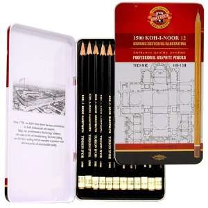  Koh I Noor Toison dOr Graphite Pencil Technical Set of 12 