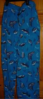 Blue WFish Mens Fleece Pajamas Pants Size 2 XL  