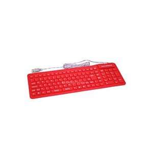  Brand New Flexible Water Proof Keyboard   Red Electronics
