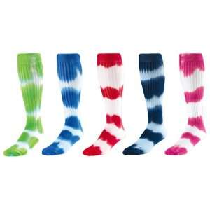  Twin City TD Womens Tie Dye Socks Royal/White Size Small 