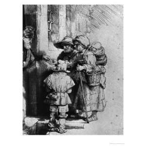  Rembrandt Van Rijn   Beggars On The Doorstep Of A House 