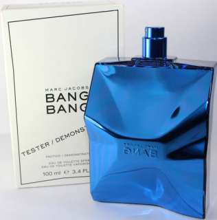 BANG BANG BY MARC JACOBS 3.4 OZ EDT SPRAY TESTER FOR MEN NEW IN TESTER 