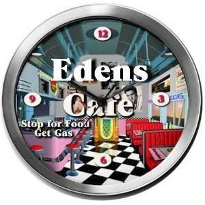  EDENS 14 Inch Cafe Metal Clock Quartz Movement Kitchen 