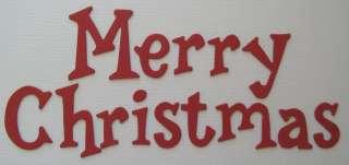 Bazzill *Merry Christmas Title* Chipboard Letters  