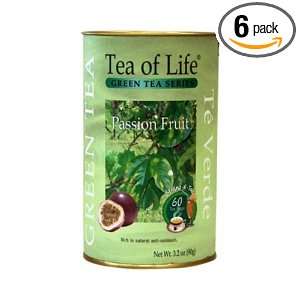Tea Of Life Green Tea Series, Passion Fruit, 60 Count, 3.2 Ounce Can 