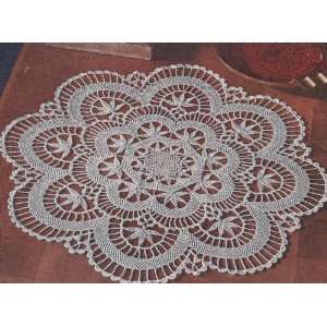 Vintage Crochet Pattern to make   Cluny Lace Centerpiece Doily. NOT a 