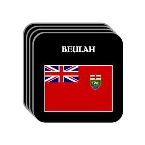  Manitoba   BEULAH Set of 4 Mini Mousepad Coasters 