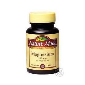  Magnesium, 250mg, Tablets, by Pharmavite   100 Ta Sports 
