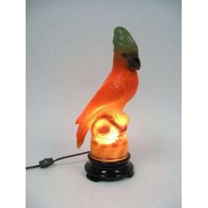  Tiffin Deco Parrot Lamp