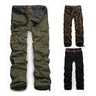 NEW Mens VINTAGE Cargo Pants baggy trousers Army green black Sz 30 36