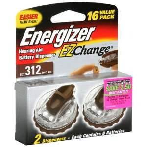 Energizer EZ Change Hearing Aid Battery Dispenser, 1.4 Volts, Size 312 