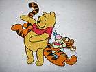 WINNIE THE POOH & TIGGER #A2 FABRIC IRON ON APPLIQUE