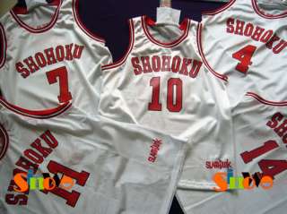 We have many SLAM DUNK Shohoku Basketball Team Jerseys (#4, #7, #10 