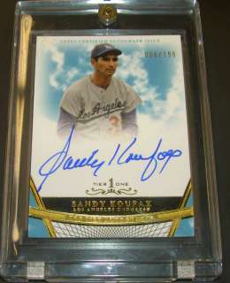 Sandy Koufax 2011 Topps Tier 1 one Certified autograph issue 006/199 