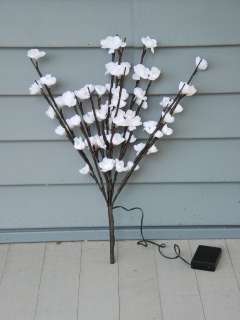 Battery Operated Lighted Florals Small White Flowers  