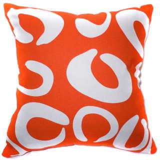 EA28 Orange White Curve Linen Cushion/Pillow/Throw Cover*Custom Size 