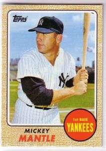 2010 TOPPS CARDS MOM THREW OUT CMT 17 MICKEY MANTLE 68  