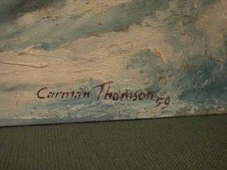   Impressionist Snowy Landscape Carman Thomson 1959 MOUNTAINS  