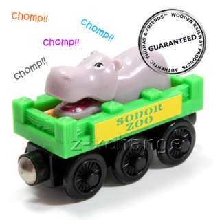 USA HIPPO CAR Thomas Wooden train tank engine zoo NEW  
