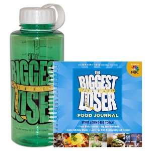 Biggest Loser Food Journal and Water Bottle Set  Sports 