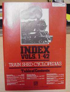 Train Shed Cyclopedia Index to Train Sheds #1 thru #42  