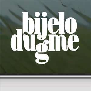  Bijelo Dugme White Sticker Yugoslav Car Vinyl Window 