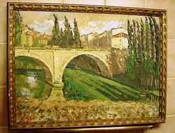 Oil Painting on Board 1959 French Signed PRavelo Cuenca  