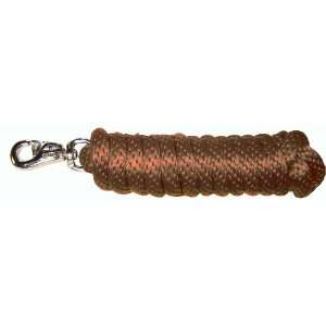   Rope Lead with Bull Snap, Brown, 5/8 Thick x 10 Long