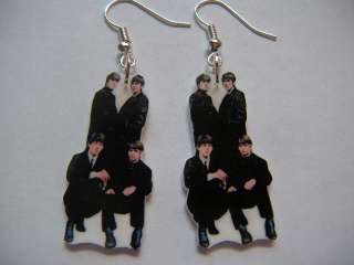 Beatles Earrings rock pop jewelry fashion band group  
