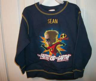 nwot DISNEY THE INCREDIBLES SEAN SWEATSHIRT X small  