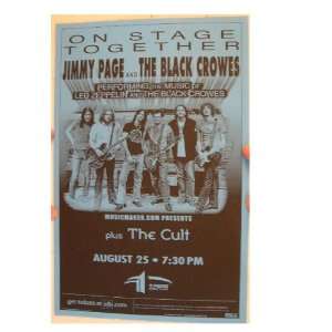  Jimmy Page & And The Black Crowes Poster Led Zeppelin 