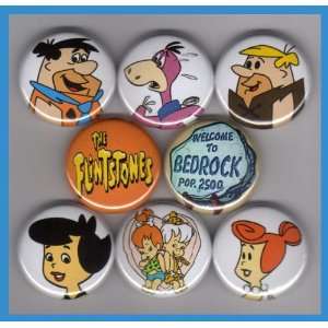  The Flintstones Set of 8   1 Inch Buttons 