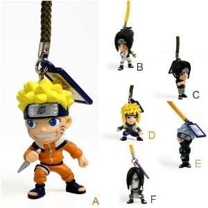  Naruto Series 4 Cell Phone Strap Figures (Set of 6 