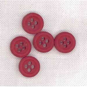  7/16 plastic shirt button maroon By The Each Arts 