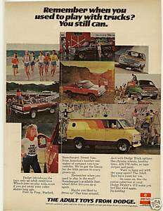 RARE 1977 Dodge Warlock Ramcharger Truck and Van Ad  
