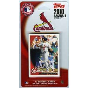  2010 Topps St. Louis Cardinals 17 Card Factory Sealed Team 