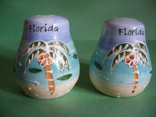 VTG FLORIDA Souvenir Salt & Pepper Shakers Palm Trees  