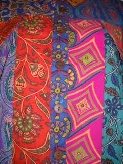 NWT SACRED THREADS PATCH FUNKY PAISLEY TOP JACKET S M  