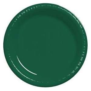  Premium 9 inch Plastic Plates, Hunter Green Kitchen 