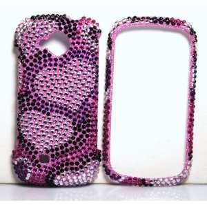  Silver with Purple Pink Black Dual Hearts Samsung U820 