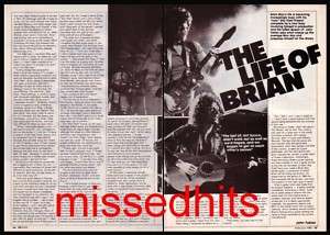 Queen(Brian May)1984 magazine article  