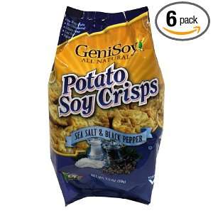 Genisoy Potato Soy Crisp Sea Salt & Black Pepper, 3.5000 ounces (Pack 