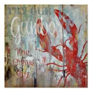  Vintage Restaurant Sign New Orleans Gumbo Posters