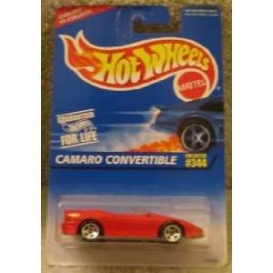  Hot Wheels Camaro Convertible Redw/5sps #344 Toys & Games