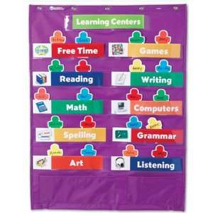  4 Pack LEARNING RESOURCES CLASSROOM CENTERS POCKET CHART 