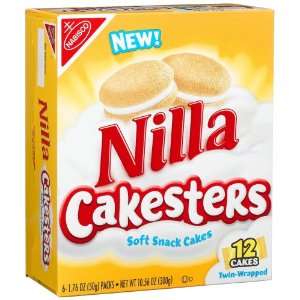 Nilla Cakesters, 12 Count Boxes (Pack of 6)  Grocery 